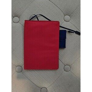 ​Hobonichi Techo A6 Planner Cover Red & Blue Butterfly Pen Loop Journal Organize